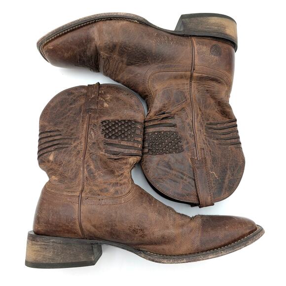 Ariat Circuit Patriot Western Boots Square Toe Men\'s Brown Size US14D EU48 main image 6